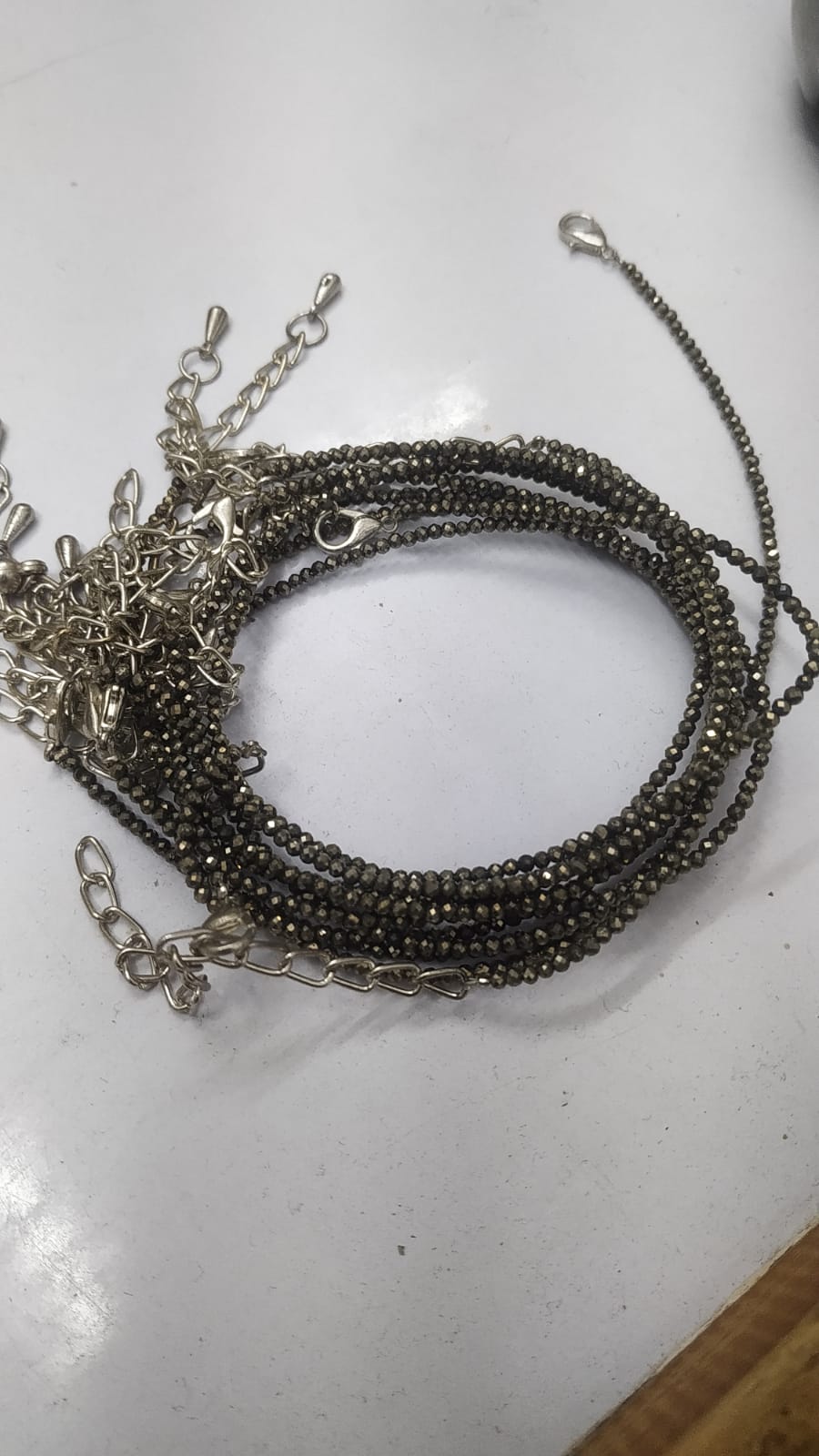 Pyrite Anklet for Women | Natural Stone Jewellery for Wealth, Luck & Protection |